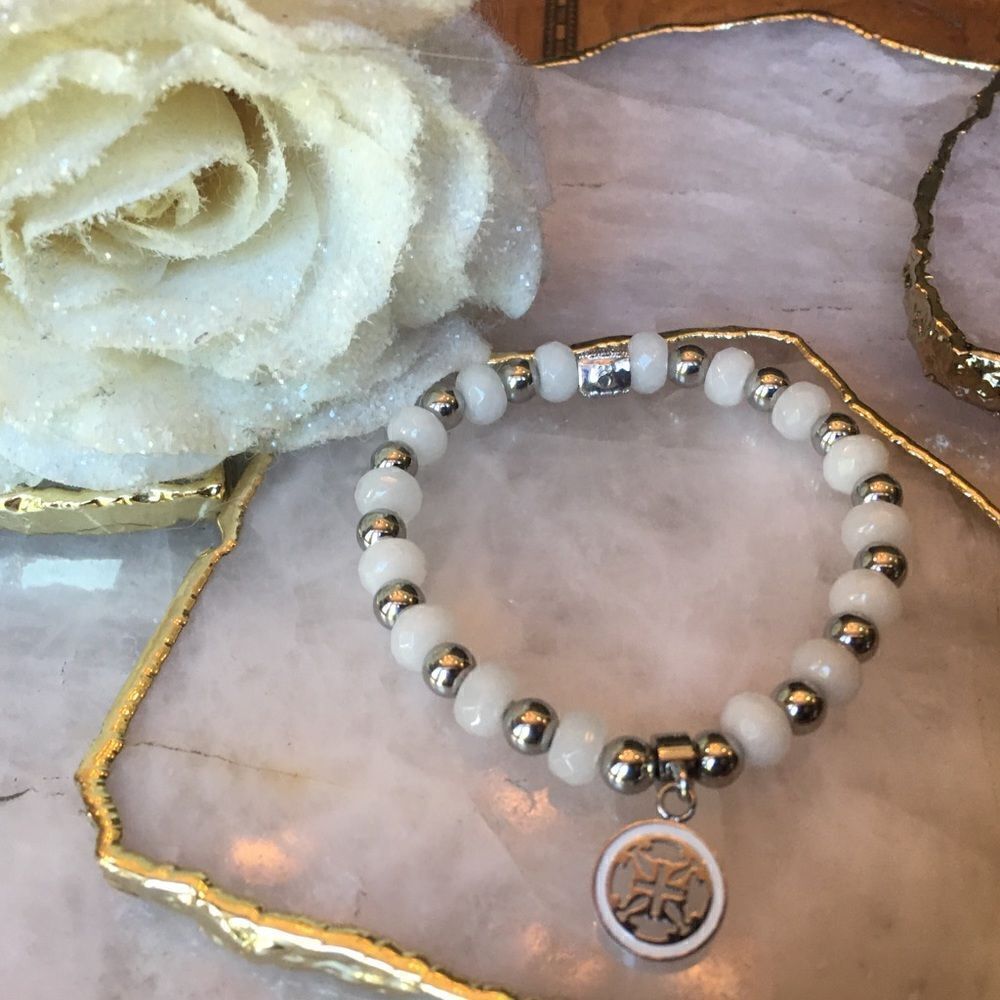 PRETTY LITTLE White Rustic Cuff!